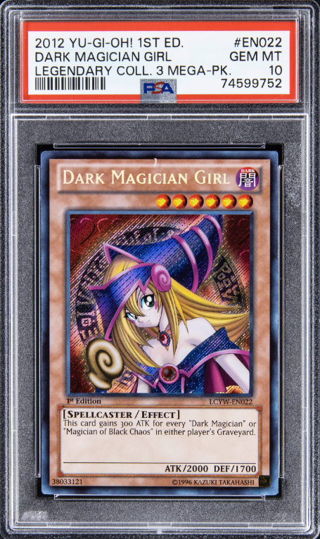 2012 Yu-Gi-Oh! 1st Edition Legendary Collection Dark Magician Girl - PSA 10