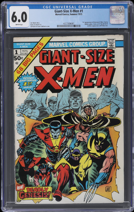 Giant-Size X-Men #1 – CGC 6.0 – 1975 Marvel 1st New X-Men, 4th Appearance of Wolverine