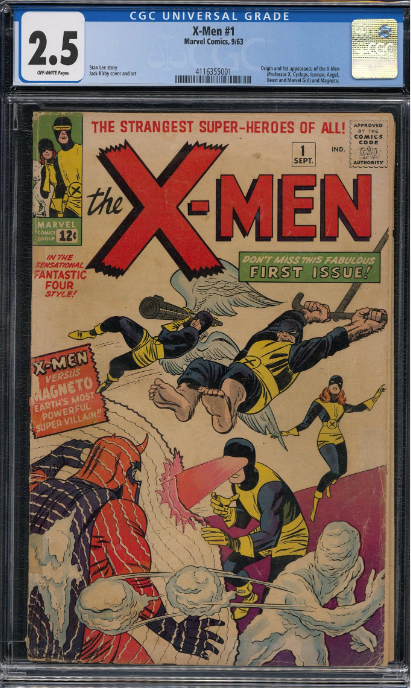 X-Men #1 CGC 2.5 - 1963 Marvel 1st Appearance of the X-Men